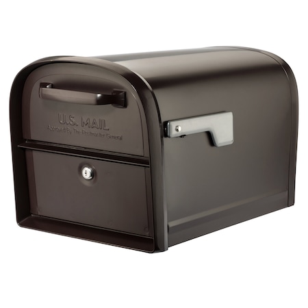 Architectural Mailboxes Mailbox, Rubbed Bronze, Post Mount, Large 6300RZ